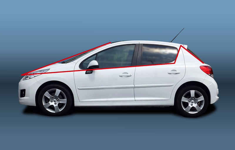 Peugeot 207 Cielo サイドビュー