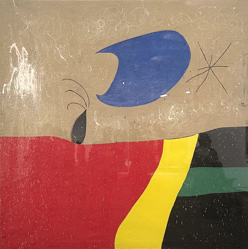 東京都美術館ミロ展の展示作品(83)：涙の笑顔（1973）