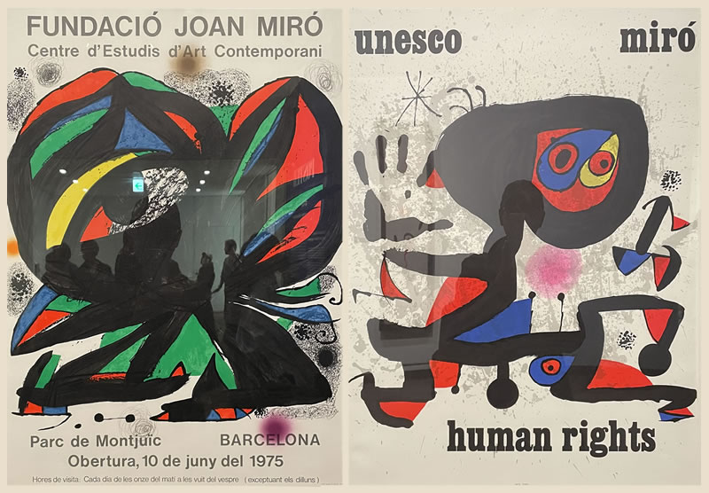 東京都美術館ミロ展の展示作品(95,93)：ポスター（1973）
