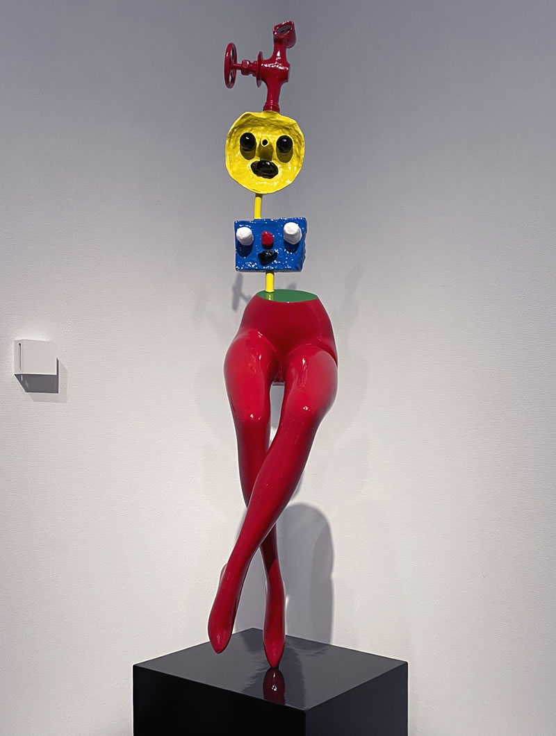 東京都美術館ミロ展の展示作品(81)：逃避する少女（1967）