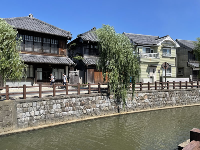 香取市佐原 小野川畔の風景(2)
