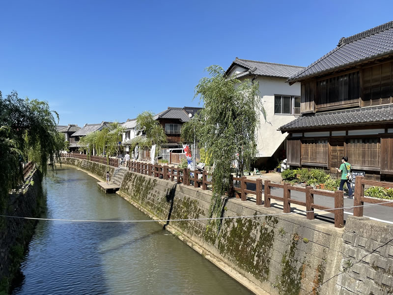 香取市佐原 忠敬橋上からの眺め