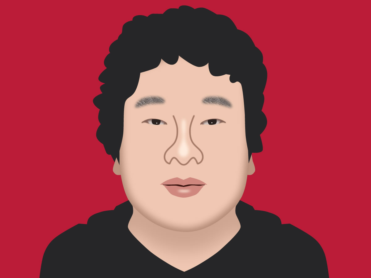 岡崎体育の似顔絵