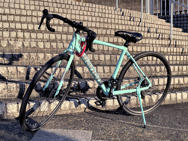 船橋港親水公園で撮影した BIANCHI VIA NIRONE 7 DISC SORA