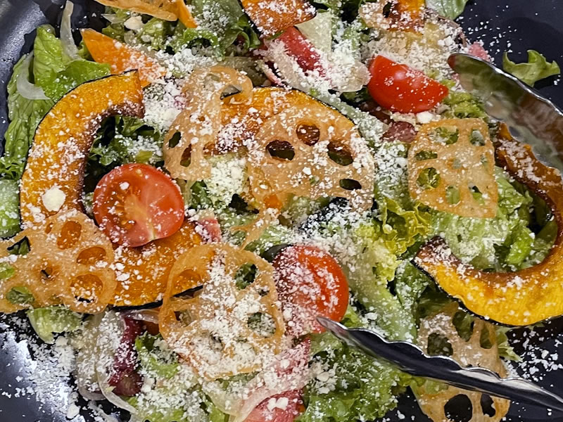 谷津商店街「イタリアの台所 FLAT」のグリーンサラダ