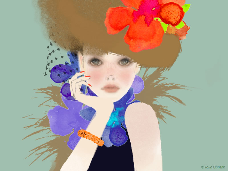 大森とこさんに2008年に描いてもらったイラスト