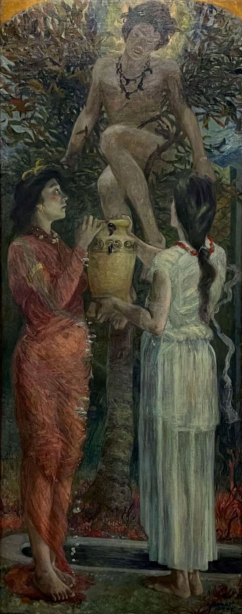 アーティゾン美術館「カタリウム」展の展示作品 No.3：青木繁 わだつみのいろこの宮（1907）