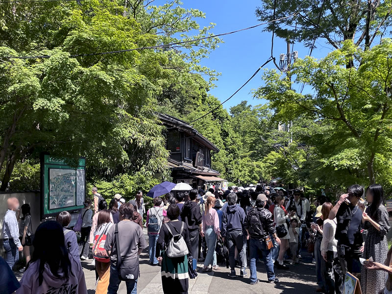 深大寺の参道の風景