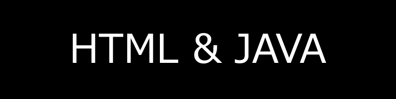 HTML & JAVA